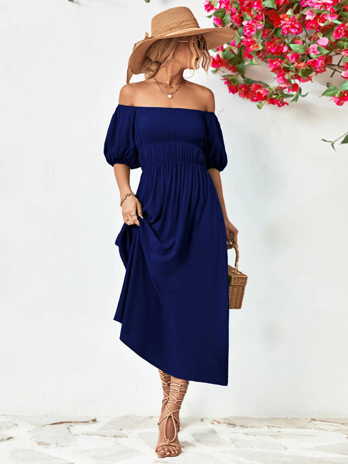 off-shoulder-puff-sleeve-smocked-maxi-dress-OhSoStyled-Sophia's-Style-14