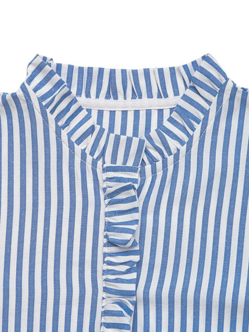 striped-half-sleeve-mini-shirt-dress OhSoStyled - Sophia's Style in -7