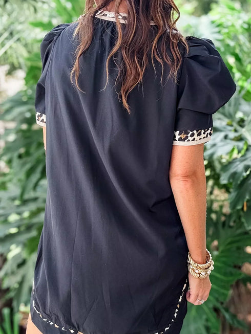 notched-puff-sleeve-mini-dress-OhSoStyled-Sophia's-Style-4