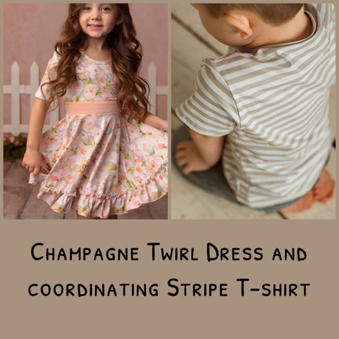 champagne-stripe-t-shirt-just-for-littles®️ - Sophia's Style -6