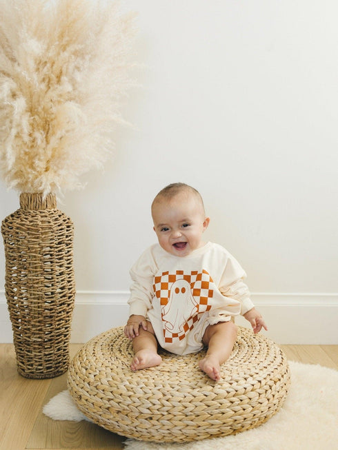 checkered-ghost-sweatshirt-romper- at Sophia's Style-9