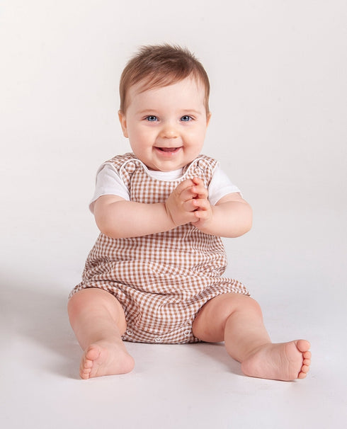 classic-brown-gingham-bubble-romper-lil-cactus-sophias-style-2