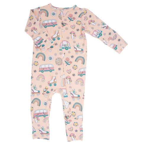 retro-roller-skates-convertible-romper Sweet Bamboo - Sophia's StyleRompers-1