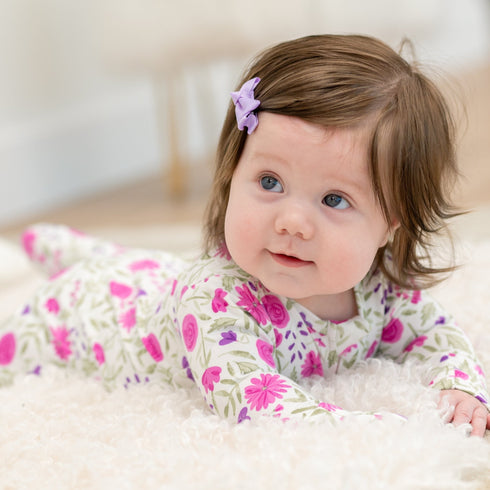 sweet-purple-flowers-convertible-romper Sweet Bamboo - Sophia's StyleRompers-1