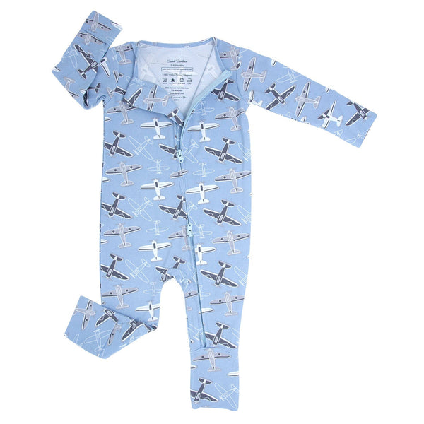 vintage-airplanes-convertible-romper Sweet Bamboo - Sophia's StyleRompers-1