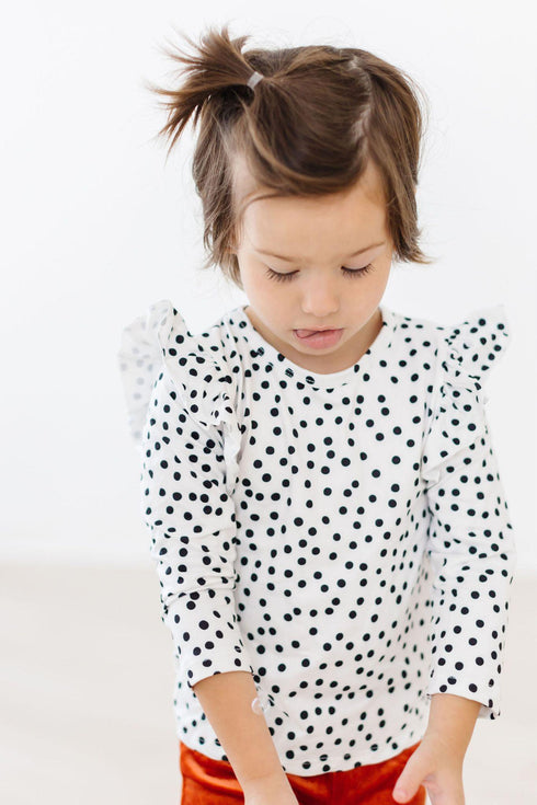scattered-dot-l-s-ruffle-tee Mila & Rose - Sophia's Style--12-24M--2