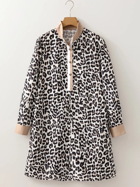 striped-collar-leopard-print-long-sleeve-flared-dress-OhSoStyled-Sophia's-Style-5