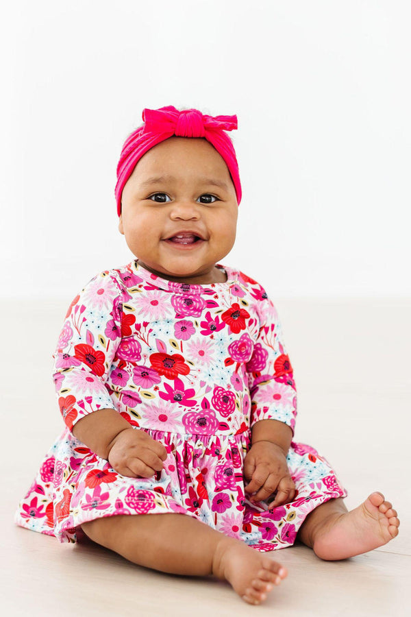 secret-garden-3-4-sleeve-twirl-bodysuit Mila & Rose at Sophia's Style-Secret Garden 3/4 Sleeve Twirl Bodysuit-0-3M-Twirl Bodysuit-1