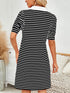 contrast-striped-short-sleeve-mini-dress OhSoStyled - Sophia's Style in Dark Green-9