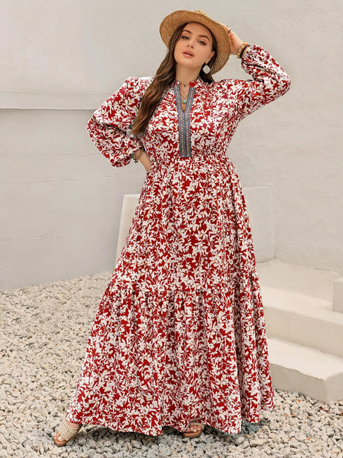 plus-size-floral-print-long-sleeve-maxi-dress-OhSoStyled-Sophia's-Style-2