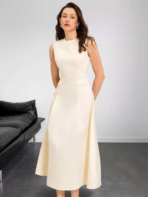 sleeveless-a-line-midi-dress-with-pockets-OhSoStyled-Sophia's-Style-3