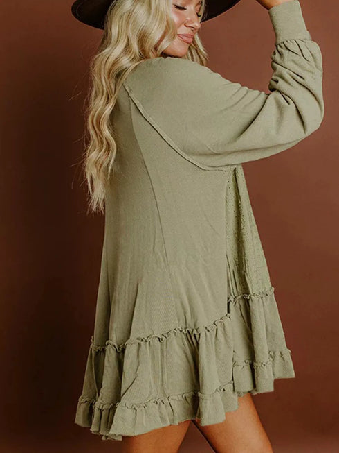 frill-round-neck-long-sleeve-mini-dress-OhSoStyled-Sophia's-Style-3