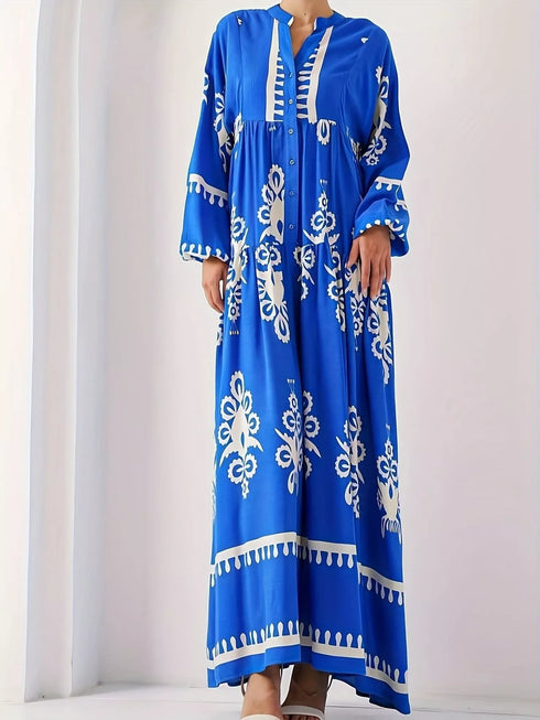 bohemian-print-long-sleeve-maxi-dress-OhSoStyled-Sophia's-Style-3