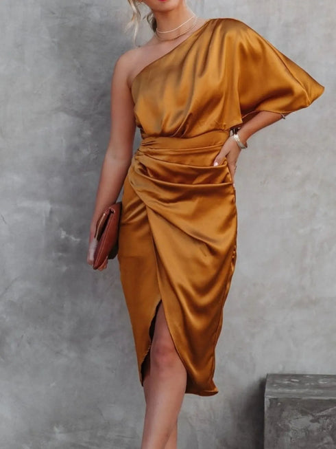 one-shoulder-satin-wrap-dress-with-side-slit-OhSoStyled-Sophia's-Style-7
