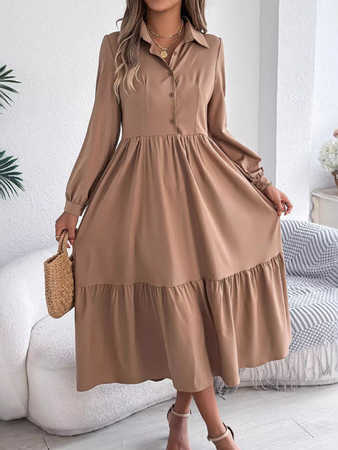 long-sleeve-tiered-button-front-midi-dress-OhSoStyled-Sophia's-Style-21