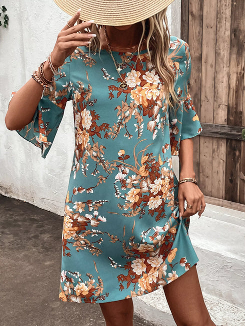 floral-print-half-sleeve-mini-dress-OhSoStyled-Sophia's-Style-2
