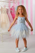 Girls Sky Blue Carriage Emma Tutu Dress, 12M-14