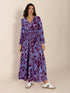 printed-tie-neck-balloon-sleeve-maxi-dress OhSoStyled at Sophia's Style-6