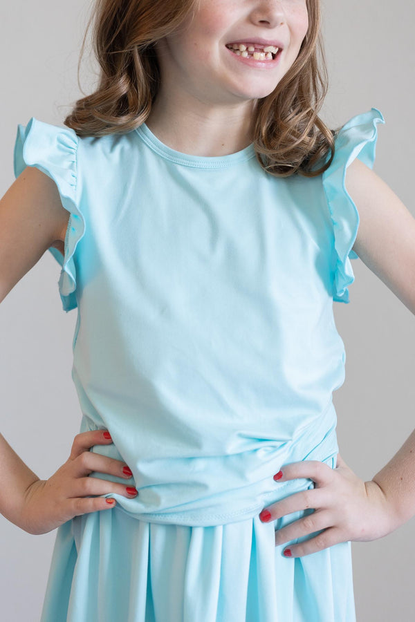 aqua-s-s-ruffle-tee Mila &  Rose - Sophia's Style-Aqua S/S Ruffle Tee-6-12M--1