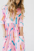 color-crayons-3-4-sleeve-pocket-twirl-dress Mila & Rose - Sophia's StyleTwirl Pocket Dress 3/4-1