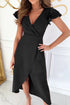 surplice-ruffled-cap-sleeve-zip-back-dress OhSoStyled - Sophia's Style in Black-11