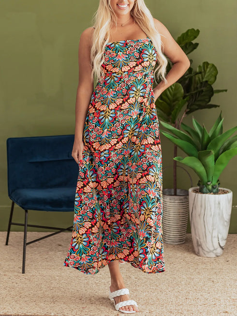 floral-print-thin-straps-high-waist-maxi-dress-OhSoStyled-Sophia's-Style-4
