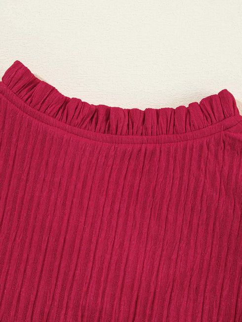 textured-ruffled-trim-loose-fit-mini-dress-OhSoStyled-Sophia's-Style-10