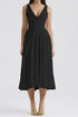 ruched-v-neck-sleeveless-dress-with-pockets OhSoStyled at Sophia's Style-1