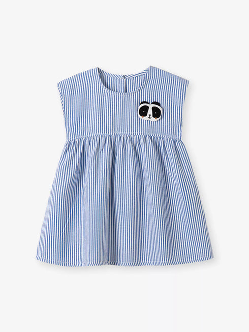 childrens-striped-panda-applique-casual-dress-ohso-kids-sophias-style-1