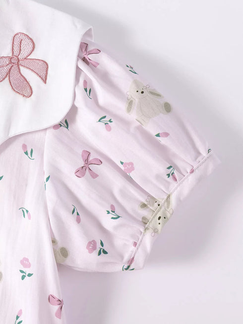 childrens-bow-print-peter-pan-collar-dress-ohso-kids-sophias-style-4