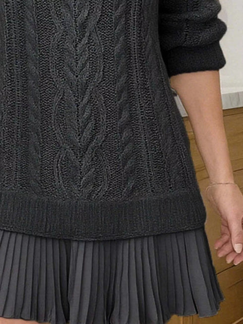 full-size-cable-knit-pleated-hem-sweater-dress-plus-size-OhSoStyled-Sophia's-Style-6