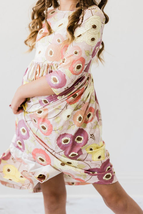 honeysuckle-3-4-sleeve-pocket-twirl-dress Mila & Rose - Sophia's Style-4