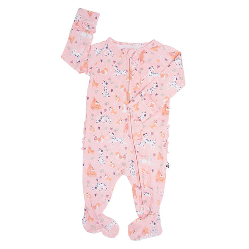 dalmatian-poodle-puppy-ruffle-footie Sweet Bamboo - Sophia's Style-3