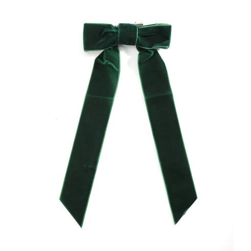dark-green-long-tails-hair-bow-lil-cactus-sophias-styleHair Accessory-1
