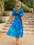printed-puff-sleeve-midi-dress OhSoStyled at Sophia's Style-9