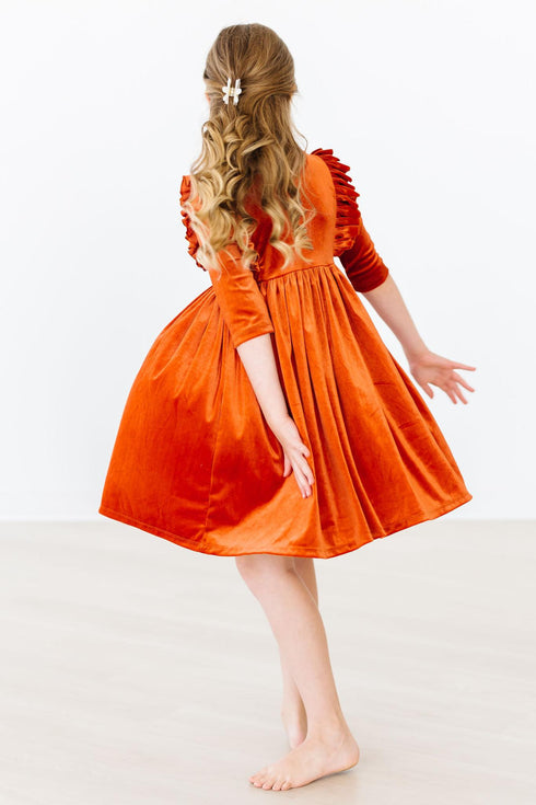 pumpkin-spice-velvet-ruffle-twirl-dress Mila & Rose - Sophia's Style--3T--4