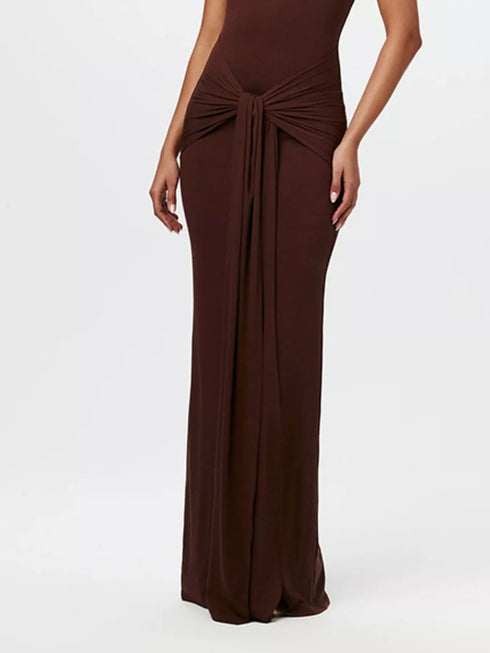 sleeveless-mock-neck-knot-front-maxi-dress-OhSoStyled-Sophia's-Style-3