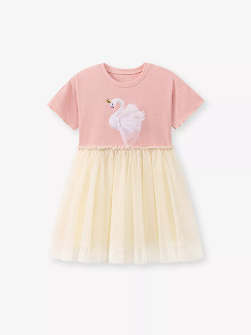 childrens-swan-short-sleeve-tulle-dress-ohso-kids-sophias-style-1