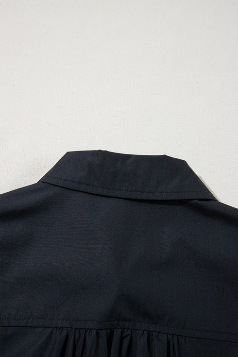 button-up-tie-waist-puff-sleeve-mini-shirt-dress OhSoStyled - Sophia's Style-7