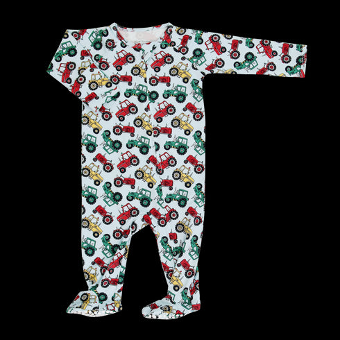 Down on the Farm Zipper Footie