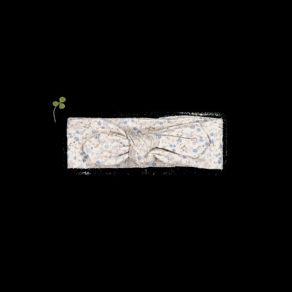 the-printed-headband-dusty-blue-floral Lovely Littles - Sophia's StyleHeadband-1