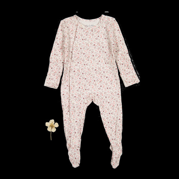the-printed-snap-romper-dusty-mauve-floral Lovely Littles - Sophia's StyleFront Snap Romper-1