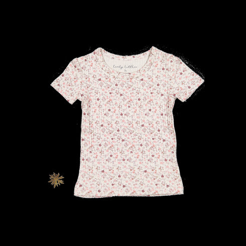 the-printed-short-sleeve-tee-dusty-mauve-floral Lovely Littles - Sophia's StyleShort Sleeve Tee-1