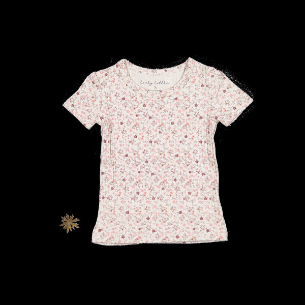 the-printed-short-sleeve-tee-dusty-mauve-floral Lovely Littles - Sophia's StyleShort Sleeve Tee-1