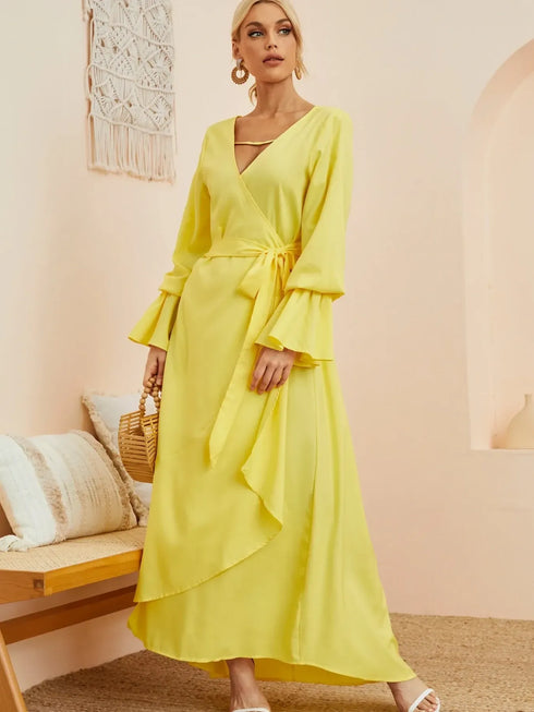 ruffled-wrap-maxi-dress-with-bell-sleeves-OhSoStyled-Sophia's-Style-1