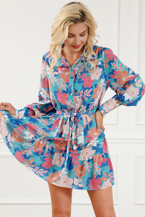floral-tie-waist-lantern-sleeve-ruffled-hem-mini-dress OhSoStyled - Sophia's Style-5