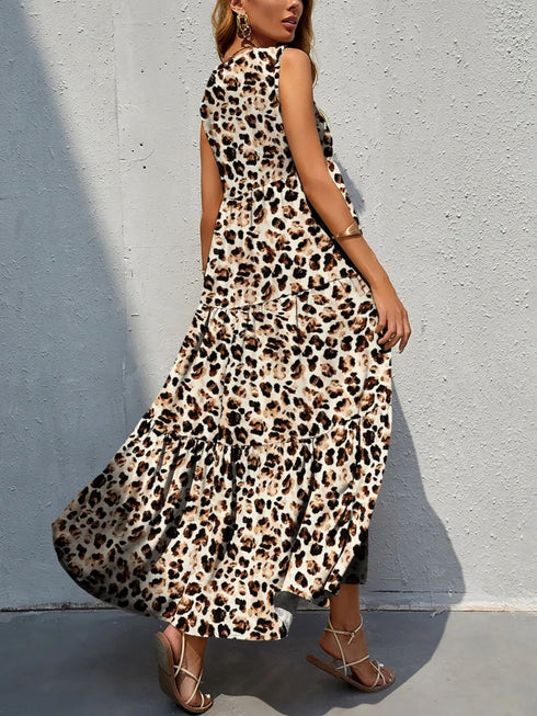 printed-v-neck-tiered-maxi-tank-dress OhSoStyled at Sophia's Style-2