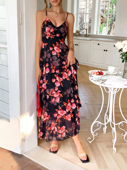 floral-print-layered-maxi-cami-dress-OhSoStyled-Sophia's-Style-5
