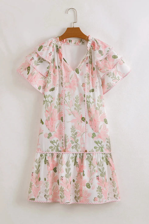 floral-contrast-edge-layered-short-sleeve-mini-dress OhSoStyled at Sophia's Style-2
