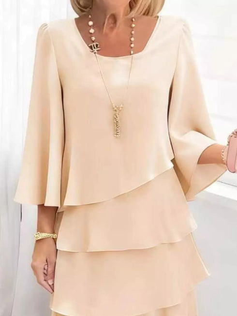 full-size-ruffled-layered-3-4-sleeve-dress-plus-size-OhSoStyled-Sophia's-Style-5